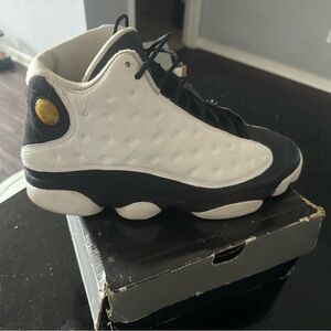 Air Jordan 13 Retro Black and White Sneakers